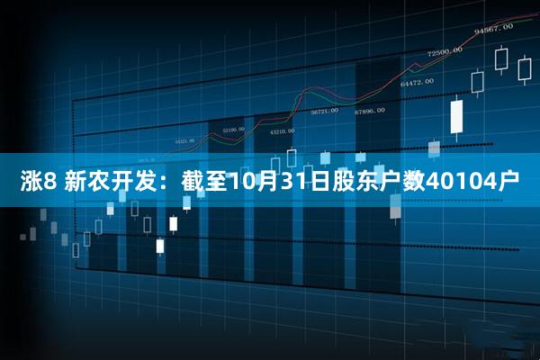 涨8 新农开发：截至10月31日股东户数40104户